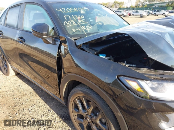 2024 Honda HR-V Sport with VIN 3CZRZ2H53RM786468, listed as a IAAI auction lot 42058045 with 17,008 mi miles and . Bid and sale history available at DreamBid. Image 18.