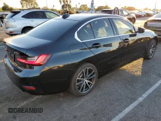 2022 BMW 3 Series 330i with VIN 3MW5R1J04N8C27833, listed as a Copart auction lot 88035205 with 35,518 mi miles and Salvage Title. Bid and sale history available at carsss.com. Image 3.