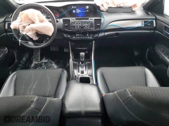 2017 Honda Accord Sedan Sport with VIN 1HGCR2F57HA186841, listed as a Copart auction lot 43878395 with 94,580 mi miles and Non Repairable. Bid and sale history available at carsss.com. Image 8.