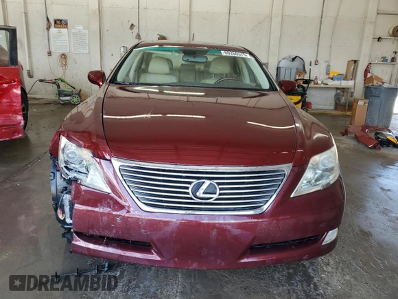 2008 Lexus LS 460 with VIN JTHBL46F485068592, listed as a Copart auction lot 60266575 with 137,014 mi miles and Salvage title. Bid and sale history available at DreamBid. Image 5.