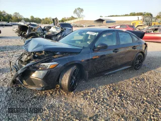 2024 Honda Civic Sedan Sport with VIN 2HGFE2F54RH538642, listed as a Copart auction lot 74745854 with 0 mi miles and Salvage Title. Bid and sale history available at carsss.com. Image 1.