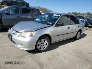 2004 Honda Civic VP with VIN 2HGES16384H614580, listed as a Copart auction lot 48458555 with 197,849 mi miles and Salvage Title. Bid and sale history available at carsss.com. Image 1.