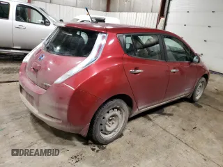 2013 Nissan LEAF S with VIN 1N4AZ0CP8DC405875, listed as a Copart auction lot 42643525 with 75,824 mi miles and Clean title. Bid and sale history available at DreamBid. Image 3.