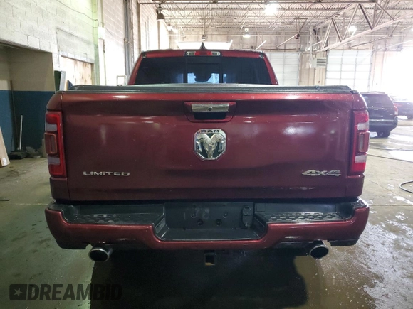 2020 Ram 1500 Limited with VIN 1C6SRFHT5LN136266, listed as a Copart auction lot 48322645 with 61,249 mi miles and Salvage Title. Bid and sale history available at carsss.com. Image 6.