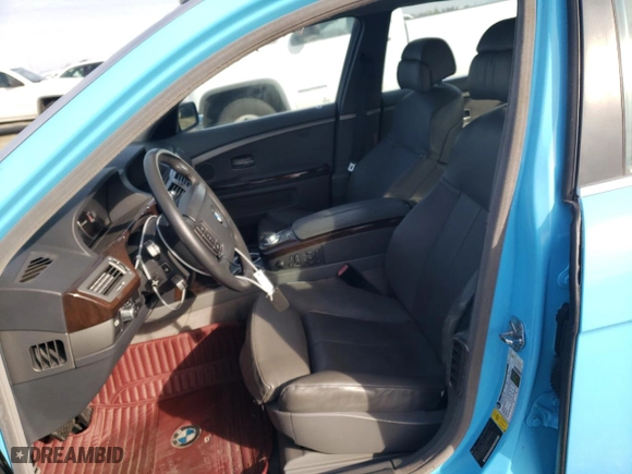 2007 BMW 7 Series 750Li with VIN WBAHN83597DT74195, listed as a Copart auction lot 45224675 with 82,599 mi miles and Clean Title. Bid and sale history available at carsss.com. Image 7.