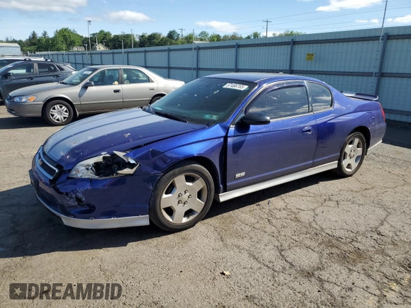 2007 Chevrolet Monte Carlo SS z VIN 2G1WL15C379224334, wystawiony jako Copart lot #57466765 z przebiegiem 168 656 mil mil oraz Szkoda całkowita • Salvage title. Historia ofert i sprzedaży dostępna na DreamBid. Obrazek 1.