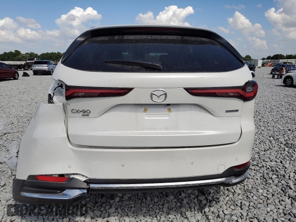 2024 Mazda CX-90 3.3 Turbo Premium Plus with VIN JM3KKEHD2R1173296, listed as a Copart auction lot 52126545 with 2,891 mi miles and Salvage Title. Bid and sale history available at carsss.com. Image 6.