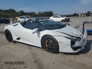 2019 Lamborghini Huracan z VIN ZHWUR2ZF3KLA12441, wystawiony jako Copart lot #69212564 z przebiegiem 25 180 mil mil oraz Szkody całkowita. Historia ofert i sprzedaży dostępna na DreamBid. Obrazek 4.
