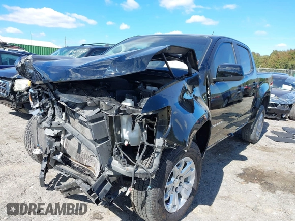 2021 Chevrolet Colorado 2WD LT with VIN 1GCGSCEN4M1100584, listed as a IAAI auction lot 40625359 with 42,766 mi miles and . Bid and sale history available at DreamBid. Image 2.