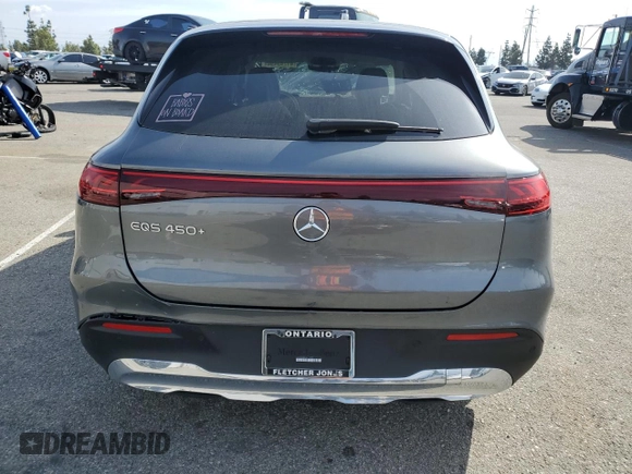 2023 Mercedes-Benz EQS with VIN 4JGDM2DB0PA010573, listed as a Copart auction lot 41749494 with 13,685 mi miles. Bid and sale history available at carsss.com. Image 6.