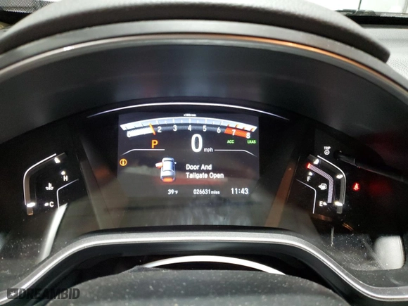 2018 Honda CR-V EX with VIN 2HKRW2H56JH665569, listed as a Copart auction lot 43803935 with 26,631 mi miles and Salvage Title. Bid and sale history available at carsss.com. Image 9.