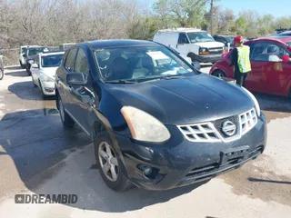 2013 Nissan Rogue S with VIN JN8AS5MT9DW505929, listed as a IAAI auction lot 41857635 with 171,265 mi miles. Bid and sale history available at carsss.com. Image 1.