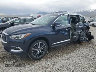 2019 Infiniti QX60 Pure z VIN 5N1DL0MM5KC530029, wystawiony jako Copart lot #54208765 z przebiegiem 126 409 mil mil oraz Szkoda całkowita • Salvage title. Historia ofert i sprzedaży dostępna na DreamBid. Obrazek 1.