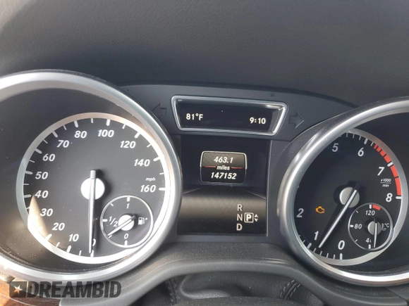 2015 Mercedes-Benz M 350 with VIN 4JGDA5HB2FA555743, listed as a Copart auction lot 65165695 with 147,152 mi miles and Salvage title. Bid and sale history available at DreamBid. Image 9.