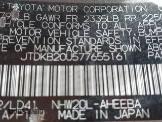 2007 Toyota Prius with VIN JTDKB20U577655161, listed as a IAAI auction lot 42242607 with 201,662 mi miles and . Bid and sale history available at DreamBid. Image 9.