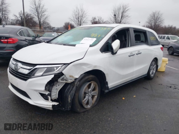 2020 Honda Odyssey EX-L with VIN 5FNRL6H78LB031411, listed as a IAAI auction lot 41027726 with 55,586 mi miles. Bid and sale history available at carsss.com. Image 17.