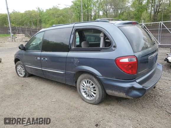 2001 Chrysler Town & Country Limited with VIN 2C8GP64L51R208544, listed as a Copart auction lot 53627495 with 0 mi miles and Salvage Title. Bid and sale history available at carsss.com. Image 2.