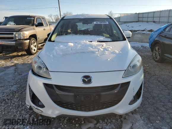 2012 Mazda 5 Touring with VIN JM1CW2CL2C0124689, listed as a Copart auction lot 42106995 with 212,880 mi miles and Non Repairable. Bid and sale history available at DreamBid. Image 5.