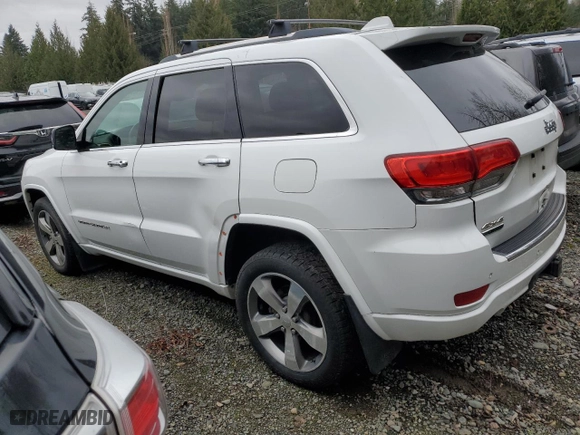 2014 Jeep Grand Cherokee Overland with VIN 1C4RJFCM8EC298468, listed as a Copart auction lot 47186425 with 150,328 mi miles and Clean Title. Bid and sale history available at carsss.com. Image 2.
