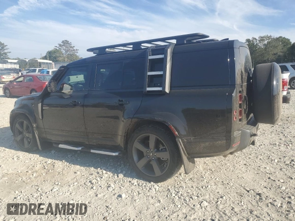 2024 Land Rover Defender with VIN SALEWFEU8R2294020, listed as a Copart auction lot 75290774 with 1,451 mi miles and Salvage title. Bid and sale history available at DreamBid. Image 2.