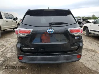 2015 Toyota Highlander Hybrid Limited with VIN 5TDDCRFH0FS008504, listed as a Copart auction lot 71967334 with 178,880 mi miles and Salvage Title. Bid and sale history available at carsss.com. Image 6.