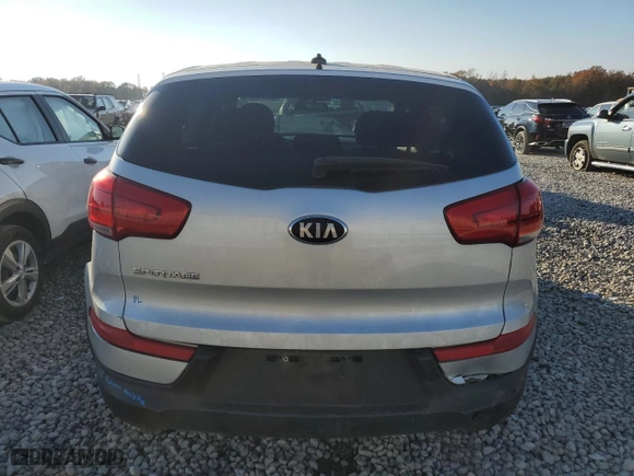 2016 Kia Sportage LX with VIN KNDPB3AC2G7814171, listed as a Copart auction lot 82101404 with 160,884 mi miles and Salvage Title. Bid and sale history available at carsss.com. Image 6.