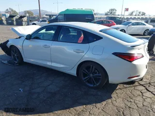 2024 Acura Integra w/A-Spec Package with VIN 19UDE4H36RA010601, listed as a IAAI auction lot 41283579 with 1 mi miles. Bid and sale history available at carsss.com. Image 3.