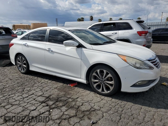 2014 Hyundai Sonata Limited with VIN 5NPEC4AB8EH844169, listed as a Copart auction lot 51661195 with 131,713 mi miles and Clean Title. Bid and sale history available at DreamBid. Image 4.