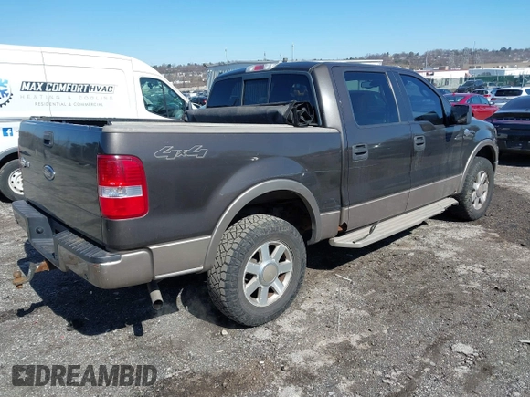 2005 Ford F-150 XLT with VIN 1FTPW14525KE37907, listed as a IAAI auction lot 41898408 with 191,167 mi miles. Bid and sale history available at carsss.com. Image 4.