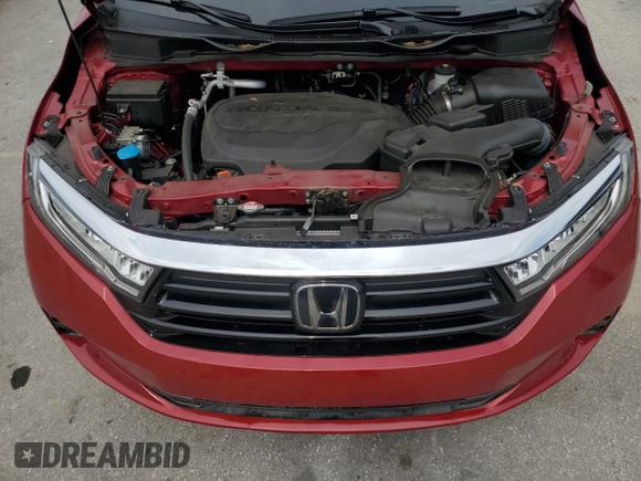 2023 Honda Odyssey EX-L с VIN 5FNRL6H67PB007744, выставлен на аукционе Copart как лот 59012905 с пробегом 25 320 миль миль и Списание • Salvage title. История ставок и продаж доступна на DreamBid. Изображение 12.