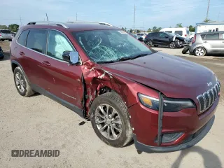 2019 Jeep Cherokee Latitude Plus with VIN 1C4PJLLB6KD110234, listed as a Copart auction lot 58805183 with 34,975 mi miles and Salvage title. Bid and sale history available at DreamBid. Image 4.