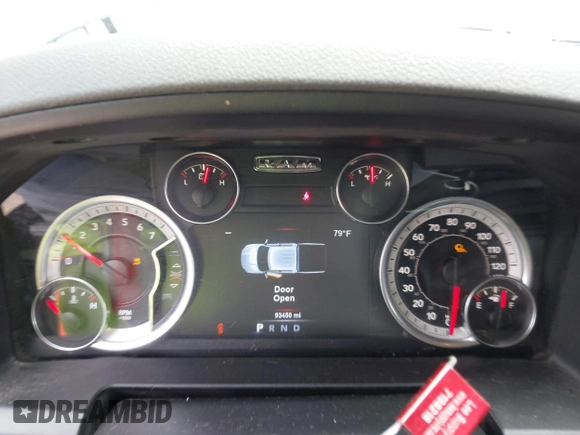 2018 Ram 1500 Big Horn with VIN 1C6RR7GG6JS238098, listed as a IAAI auction lot 42010444 with 93,450 mi miles and . Bid and sale history available at DreamBid. Image 7.
