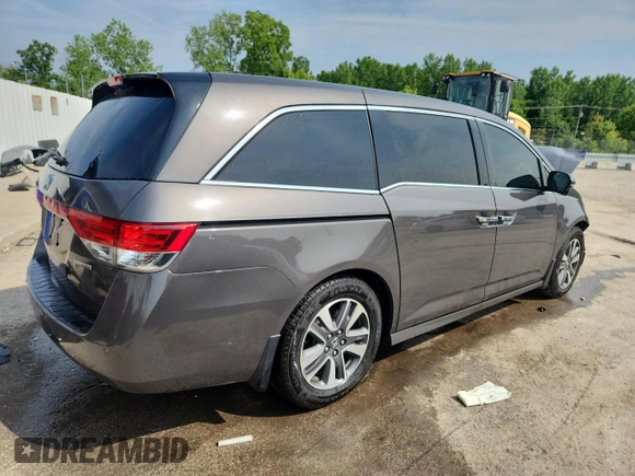2015 Honda Odyssey Touring Elite with VIN 5FNRL5H98FB125532, listed as a Copart auction lot 60656485 with 184,421 mi miles and Non repairable. Bid and sale history available at DreamBid. Image 3.