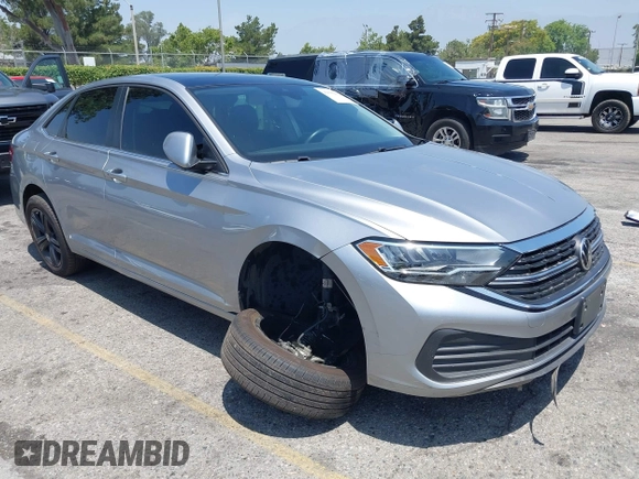 2022 Volkswagen Jetta SE с VIN 3VW7M7BU6NM004308, выставлен на аукционе IAAI как лот 42500472 с пробегом 47 717 миль миль и . История ставок и продаж доступна на DreamBid. Изображение 1.