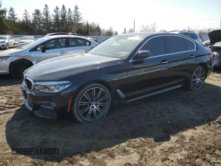 2018 BMW 5 Series 530i xDrive with VIN WBAJA7C5XJG908026, listed as a Copart auction lot 48354075 with 134,996 mi miles and Clean Title. Bid and sale history available at carsss.com. Image 1.