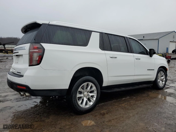 2023 Chevrolet Suburban Premier with VIN 1GNSKFKD6PR563041, listed as a Copart auction lot 43522015 with 19,922 mi miles and Salvage Title. Bid and sale history available at carsss.com. Image 3.