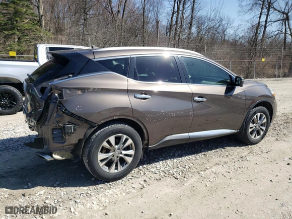 2016 Nissan Murano S with VIN 5N1AZ2MG6GN140205, listed as a Copart auction lot 48783545 with 117,499 mi miles and Salvage Title. Bid and sale history available at carsss.com. Image 3.
