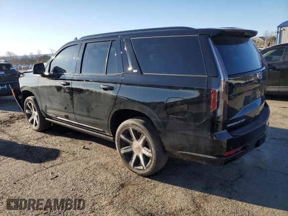 2021 Cadillac Escalade Sport Platinum z VIN 1GYS4GKL8MR263409, wystawiony jako Copart lot #45634055 z przebiegiem 46 790 mil mil oraz Szkoda całkowita • Salvage title. Historia ofert i sprzedaży dostępna na DreamBid. Obrazek 2.