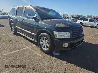 2004 Infiniti QX56 with VIN 5N3AA08A64N812493, listed as a Copart auction lot 77486754 with 0 mi miles and Salvage Title. Bid and sale history available at carsss.com. Image 1.