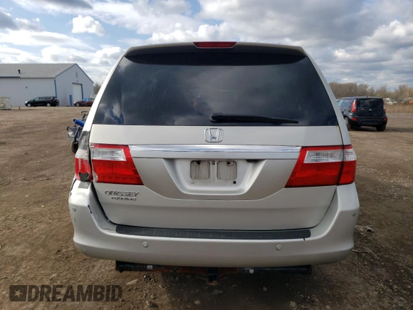2006 Honda Odyssey TOURING with VIN 5FNRL38896B012054, listed as a Copart auction lot 52447985 with 180,221 mi miles and Salvage Title. Bid and sale history available at carsss.com. Image 6.