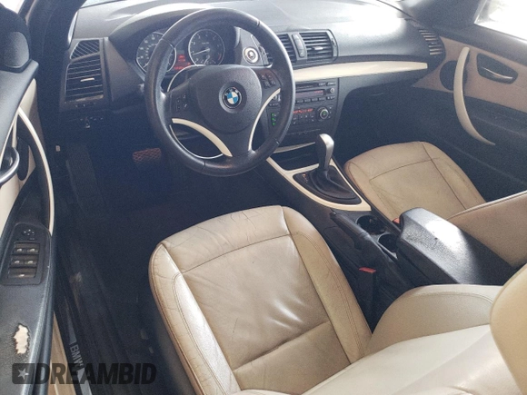 2012 BMW 1 Series 128i with VIN WBAUN1C5XCVH84372, listed as a Copart auction lot 54162815 with 127,420 mi miles and Clean title. Bid and sale history available at DreamBid. Image 8.