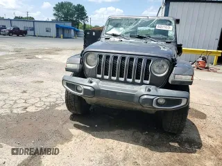 2021 Jeep Wrangler Unlimited Sahara with VIN 1C4HJXENXMW625845, listed as a Copart auction lot 64011475 with 97,505 mi miles and Salvage title. Bid and sale history available at DreamBid. Image 14.
