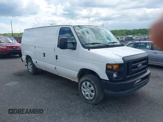 2011 Ford Econoline Cargo Commercial with VIN 1FTNE1EW4BDA34187, listed as a IAAI auction lot 42164691 with 210,699 mi miles. Bid and sale history available at carsss.com. Image 1.