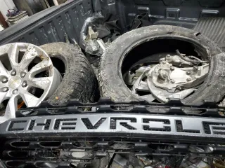 2020 Chevrolet Silverado 1500 Custom with VIN 3GCPWBEH7LG248284, listed as a Copart auction lot 44974775 with 122,275 mi miles and Salvage Title. Bid and sale history available at carsss.com. Image 12.