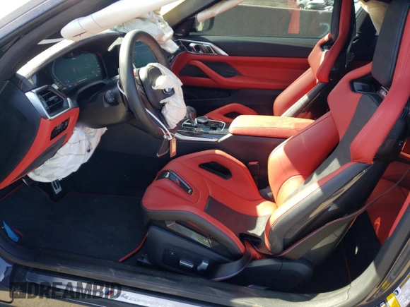 2022 BMW M4 Competition xDrive with VIN WBS43AZ0XNCJ95430, listed as a Copart auction lot 46249254 with 5,442 mi miles. Bid and sale history available at carsss.com. Image 7.