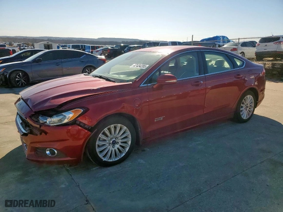 2013 Ford Fusion Energi SE Luxury with VIN 3FA6P0PU8DR373541, listed as a Copart auction lot 47434285 with 107,534 mi miles and Salvage Title. Bid and sale history available at carsss.com. Image 1.