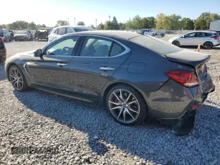 2019 Genesis G70 2.0T Sport with VIN KMTG24LA8KU016531, listed as a Copart auction lot 75009544 with 21,486 mi miles and Salvage Title. Bid and sale history available at carsss.com. Image 2.