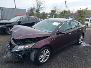 2013 Kia Optima EX with VIN 5XXGN4A73DG147517, listed as a IAAI auction lot 41959679 with 133,810 mi miles and . Bid and sale history available at DreamBid. Image 2.