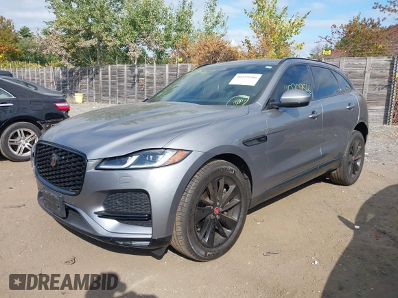 2022 Jaguar F-Pace S with VIN SADCJ2EX0NA702000, listed as a IAAI auction lot 40229566 with 36,593 mi miles and . Bid and sale history available at DreamBid. Image 2.