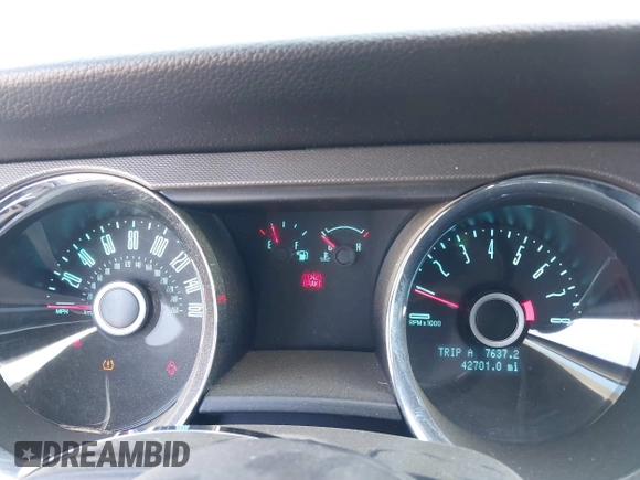 2014 Ford Mustang GT with VIN 1ZVBP8CF5E5201080, listed as a IAAI auction lot 42191392 with 42,701 mi miles and . Bid and sale history available at DreamBid. Image 7.